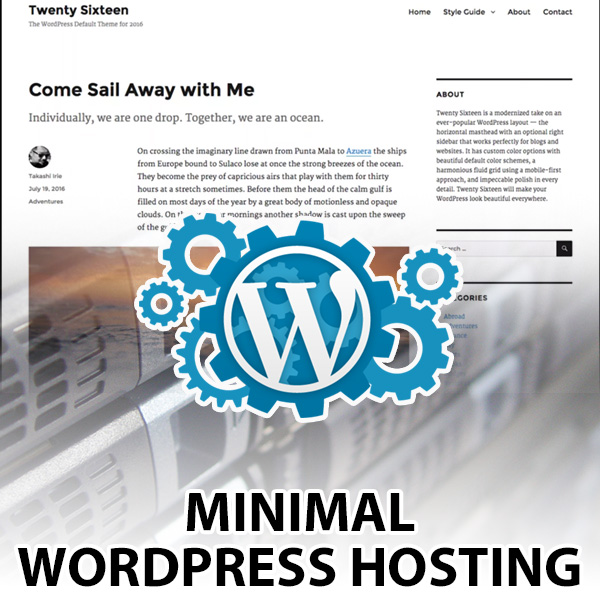 Minimal Wordpress Hosting
