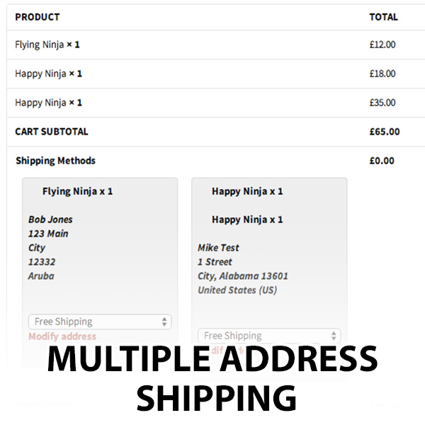Multiple Address Shipping