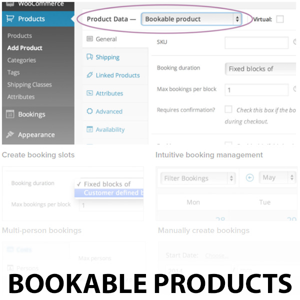 Bookable Products